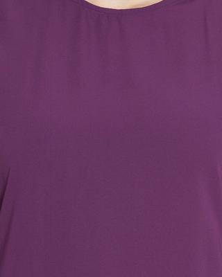 Purple Plain Nida Islamic Abaya 4