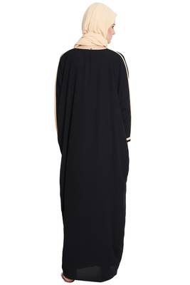 Black Plain Nida Islamic Abaya 5