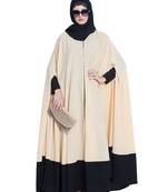 Beige Plain Nida Islamic Abaya