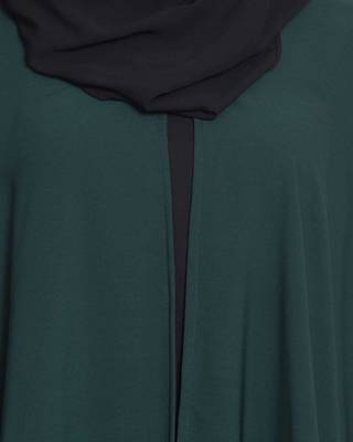 Green Plain kashibo Islamic Abaya 5
