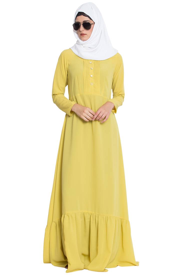 yellow abaya
