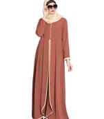 Rust Plain kashibo Islamic Abaya
