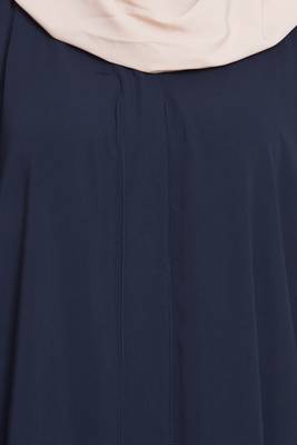 Navy Blue Plain kashibo Islamic Abaya 5