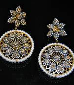 Pearl Uncut Diamond Earrings