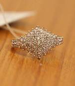 Diaond look gold plated wedding ring