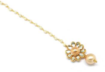 Gold  Brass Maang Tikka 1