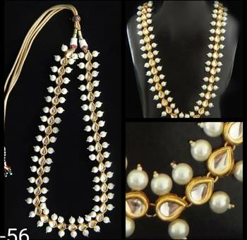 Kundan And Pearl Long Necklace 1