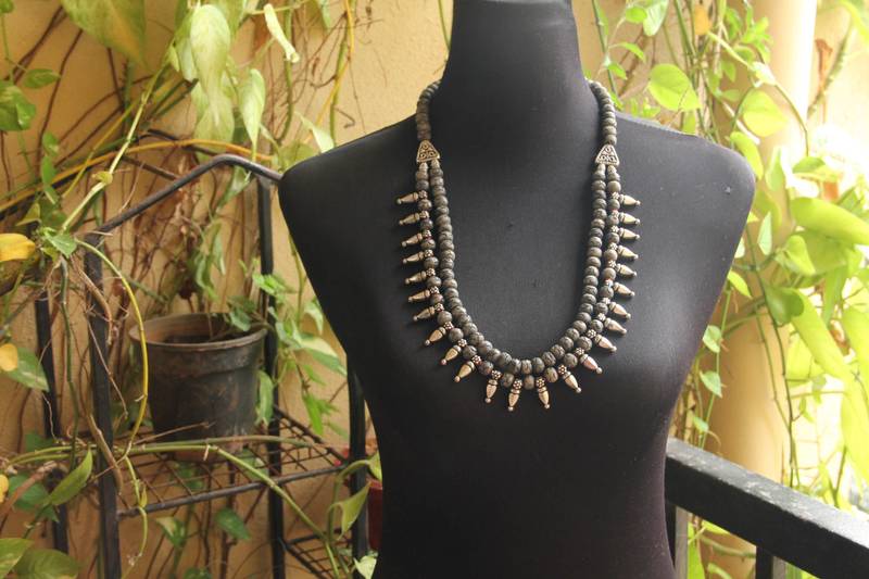 Grey necklaces