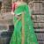 Green woven silk saree with blouse
