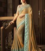 Multicolor embroidered art silk sarees saree with blouse