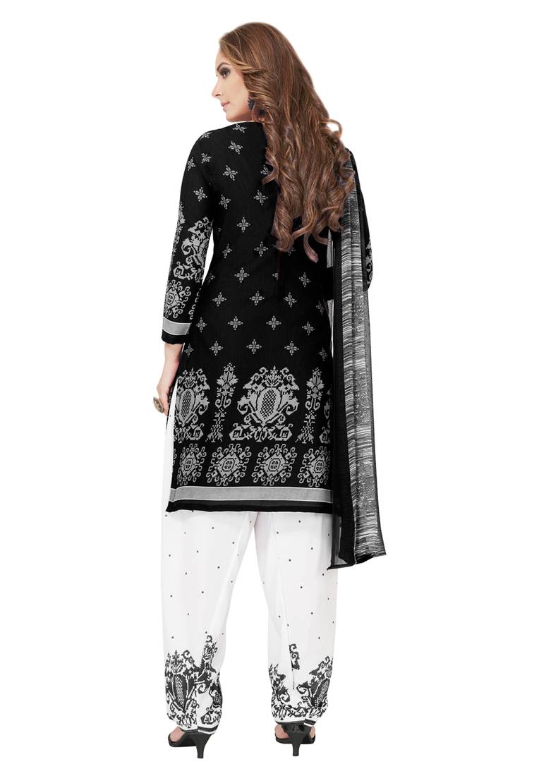 Black Printed Salwar Dupatta