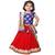 Red Pure Jacquard And Banglory Silk Stitched Lehenga Choli Set For Girls