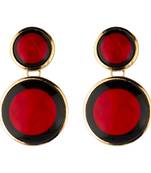 Red emerald   earrings