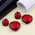 Red emerald   earrings