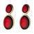 Red emerald   earrings