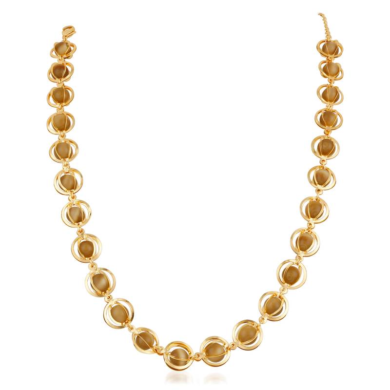 Brown cat's eye necklaces