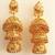 3 Tier Layered Jhumka Temple Gold Plated Earrings