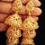 3 Tier Layered Jhumka Temple Gold Plated Earrings