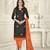 Black embroidered cotton salwar with dupatta