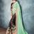 Green Embroidered Georgette Saree With Blouse