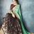 Green Embroidered Georgette Saree With Blouse