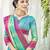 Sky Blue Woven Cotton Silk Saree With Blouse