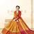Orange Woven Cotton Silk Saree With Blouse