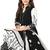 Black And White Printed Cotton Unstitched Salwar Kameez With Dupatta