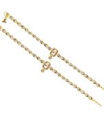 Partywear Special White Color Kundan Work Anklet