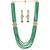 Green Color Kundan Necklace With Earrings