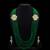 Green Color Kundan Necklace With Earrings