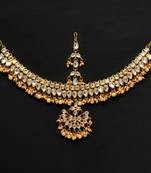 Gold Color Kundan Work Matha Patti