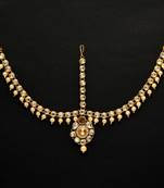 Gold Color Kundan Work Matha Patti