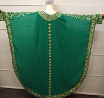 Green Embroidered Georgette Islamic Farasha 3