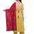 Inddus Yellow  Cotton Printed Unstitched Dress Material With Dupatta