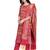 Inddus Pink Banarasi Cotton Woven Unstitched Dress Material With Dupatta
