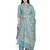 Inddus Light Blue Banarasi Cotton Woven Unstitched Dress Material With Dupatta