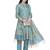Inddus Light Blue Banarasi Cotton Woven Unstitched Dress Material With Dupatta