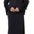 Black Color Waist Belt Style Lycra Burkha With Hijab For Women