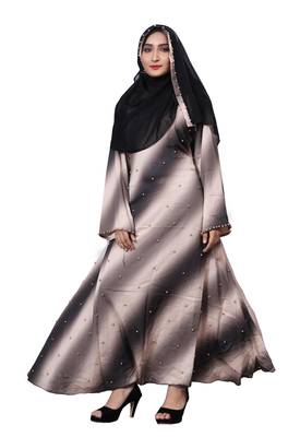 Multi Color Nida Abaya Burkha With Hijab Dupatta For Women 4