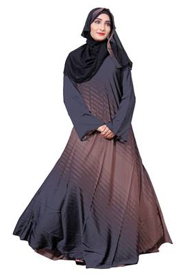 Multi Color Printed Nida Abaya Burkha With Hijab Dupatta For Women 1