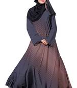 Multi Color Printed Nida Abaya Burkha With Hijab Dupatta For Women