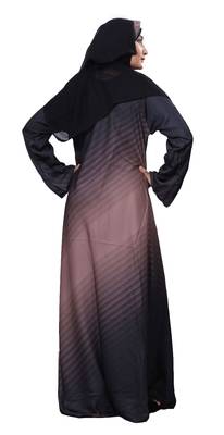 Multi Color Printed Nida Abaya Burkha With Hijab Dupatta For Women 4
