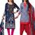 Multicolor Printed Synthetic Unstitched Salwar Kameez With Dupatta