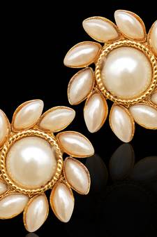 Traditional south INDIA Stone Kundan bollywood studs set in golden base