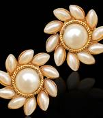 Traditional south INDIA Stone Kundan bollywood studs set in golden base