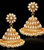 Chandni Pearl Jhumka Jhumki Indian Traditional Bollywood Earrings