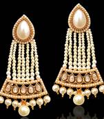 Pearl Mughal India Pakistan Bollywood Earrings Traditional Jewelry