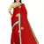 Maroon embroidered chiffon saree with blouse
