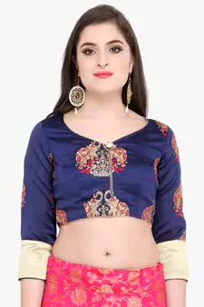 Pink Fancy silk blend Semi Stitched Lehenga With Dupatta